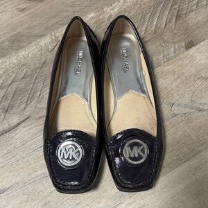 Michael Kors Black Patent Leather Loafers